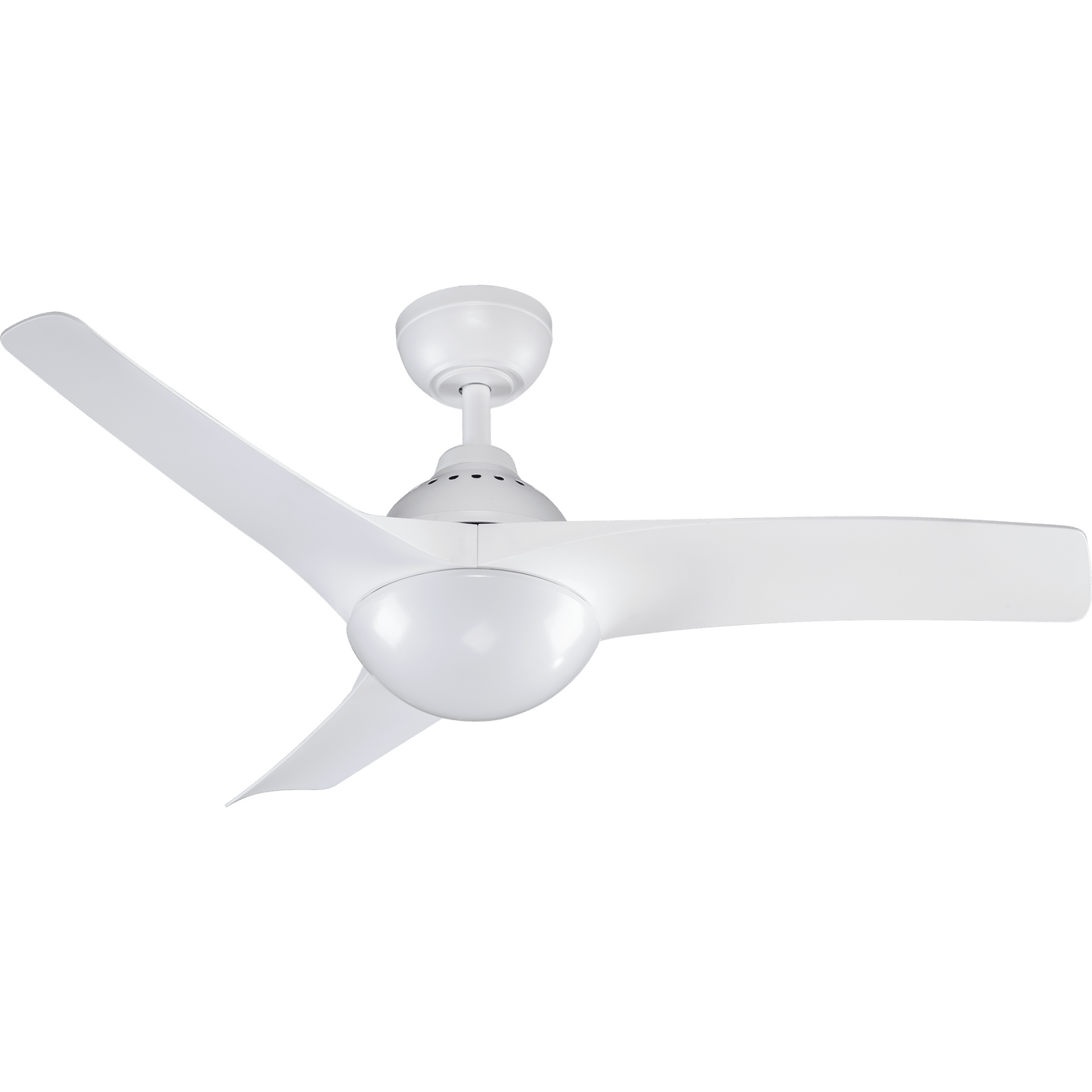 Ventilatore da soffitto aruba plastica bianco d112 2xe27=30w 3 pale