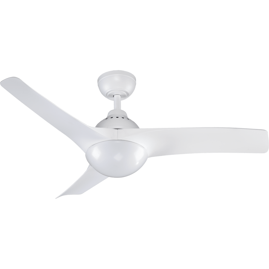 Ventilatore da soffitto aruba plastica bianco d112 2xe27=30w 3 pale