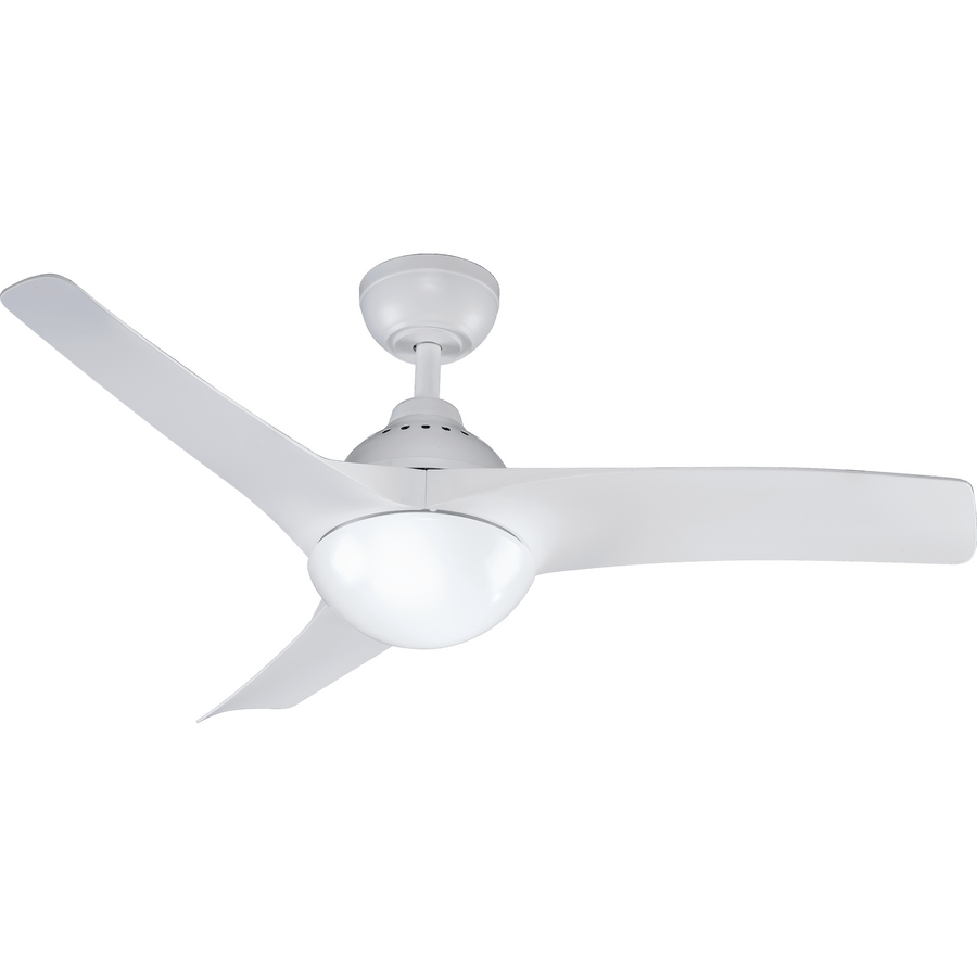 Ventilatore da soffitto aruba plastica bianco d112 2xe27=30w 3 pale