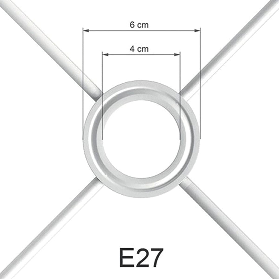 Bricocenter CHANDELIER DOUBLE BIAS FABRIC ECRU D40 E27=60W