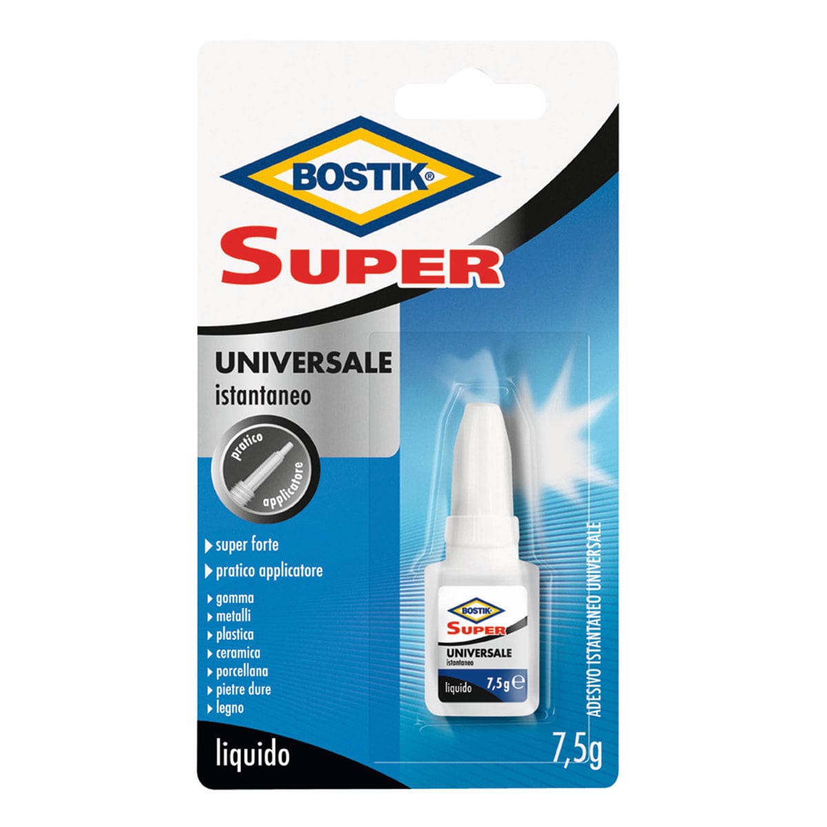 Bricocenter SUPER UNIVERSAL CONTACT GLUE GR 7,5 BOSTIK LIQUID