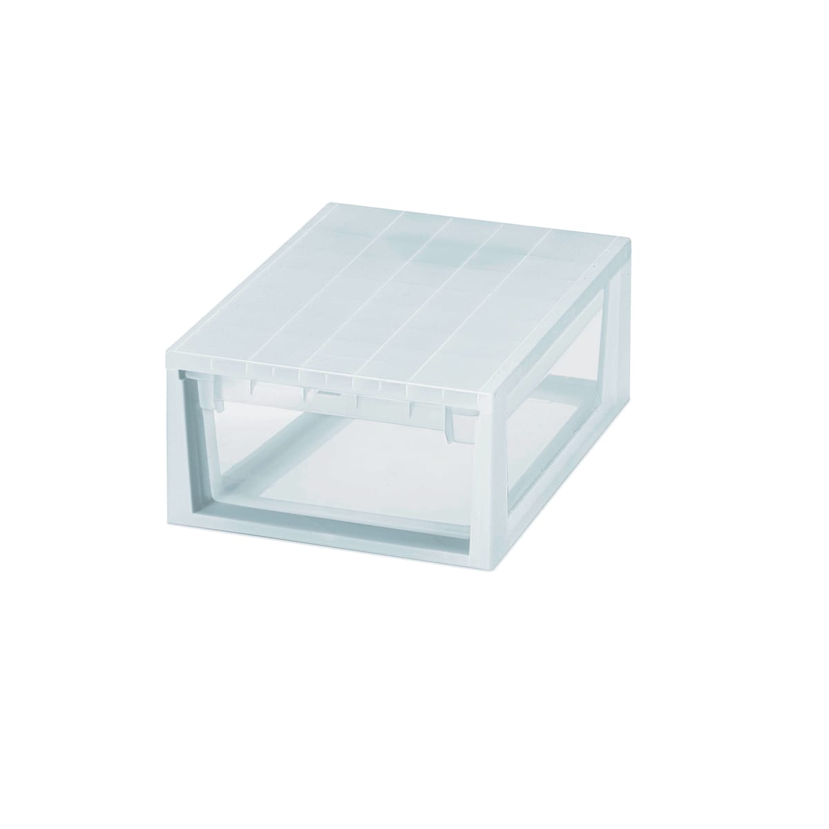 Bricocenter CLOTHING BOX LIGHT DRAWER M W29.6xD39xH16CM TRANSPARENT PLASTIC