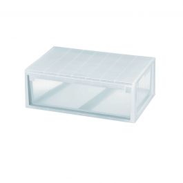 LIGHT DRAWER XL CLOTHING BOX L59.6xP39xH21.3CM TRANSPARENT PLASTIC