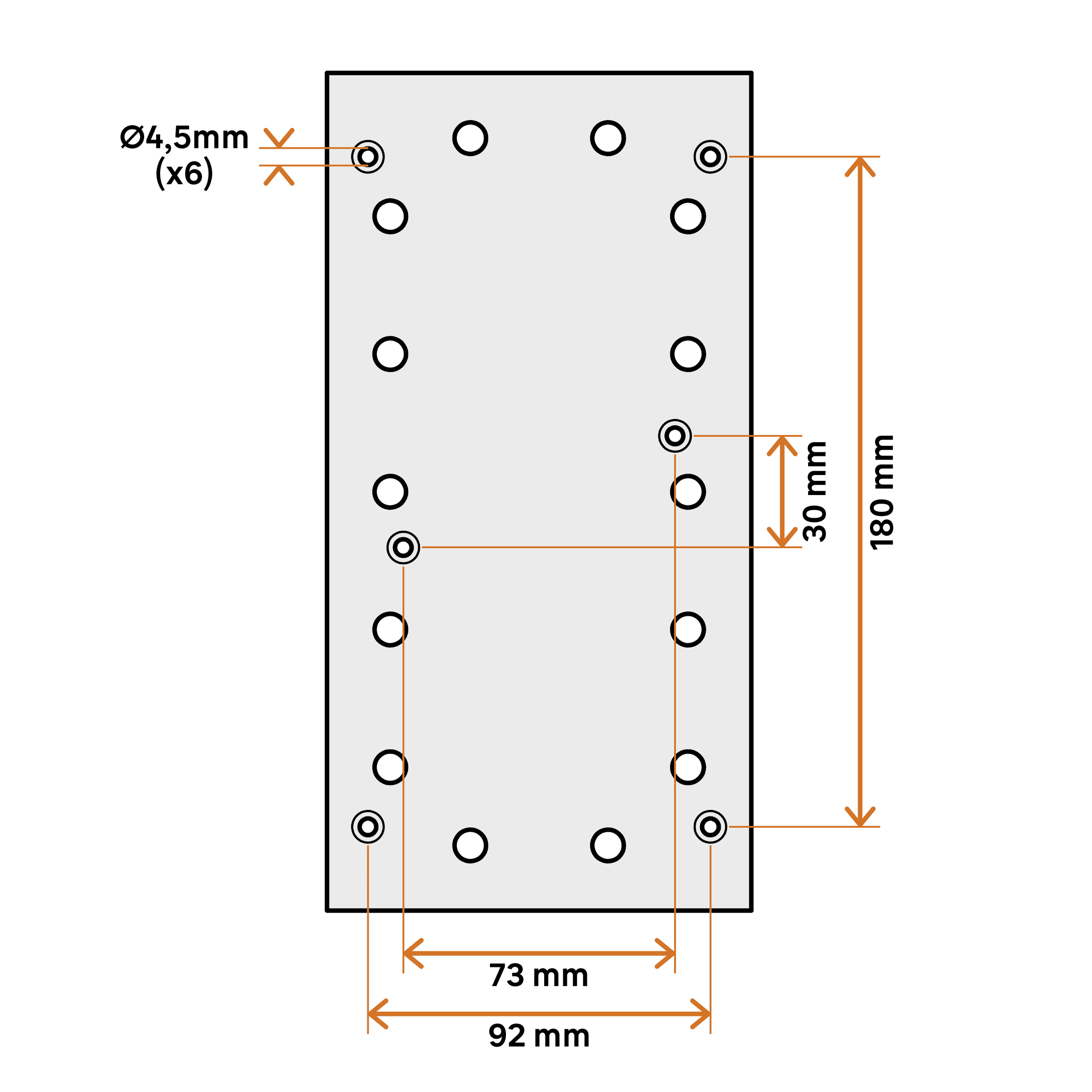 Pad for Dexter 330W sander, 115 x 230/280 mm