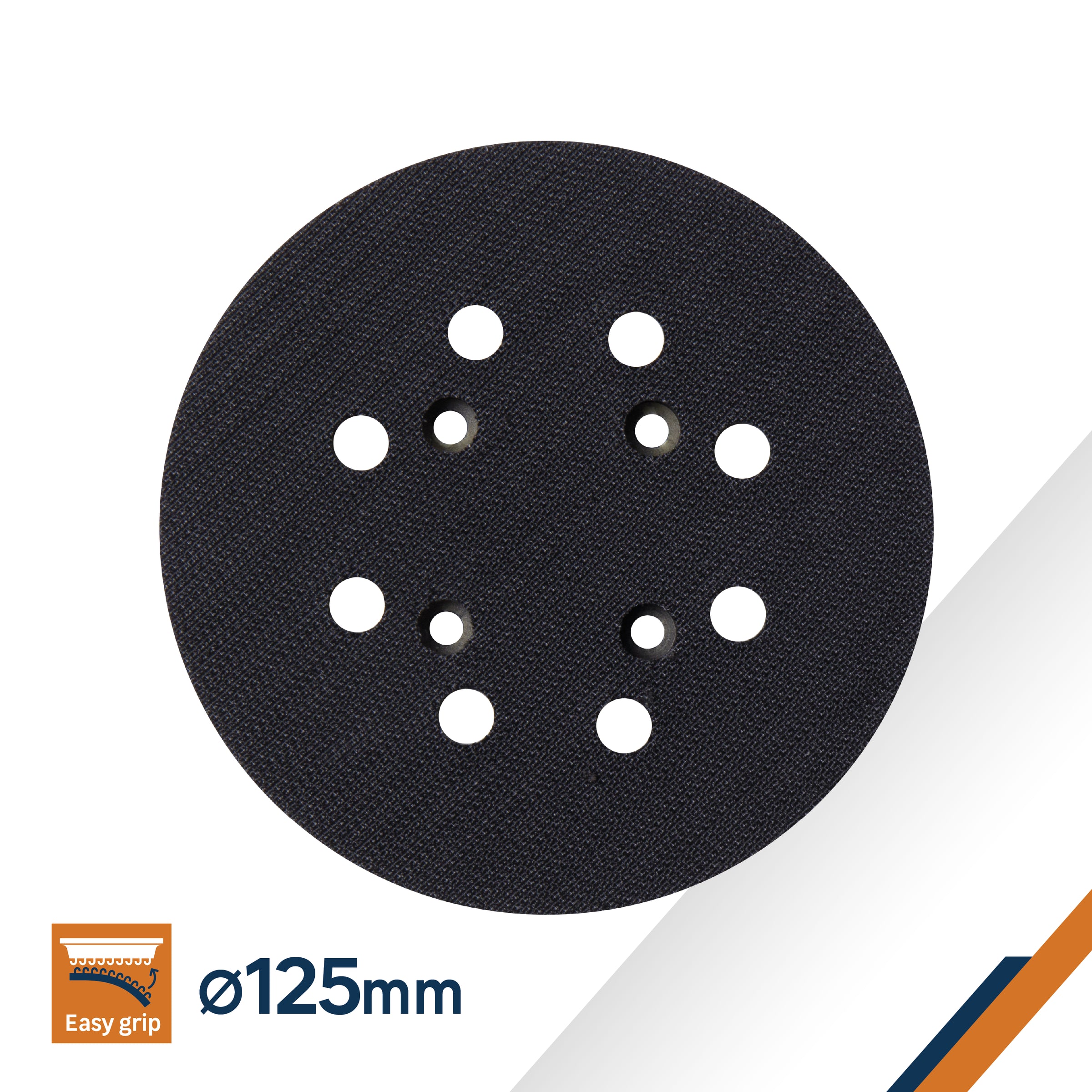 Rubber pad with Velcro, 125 in diameter