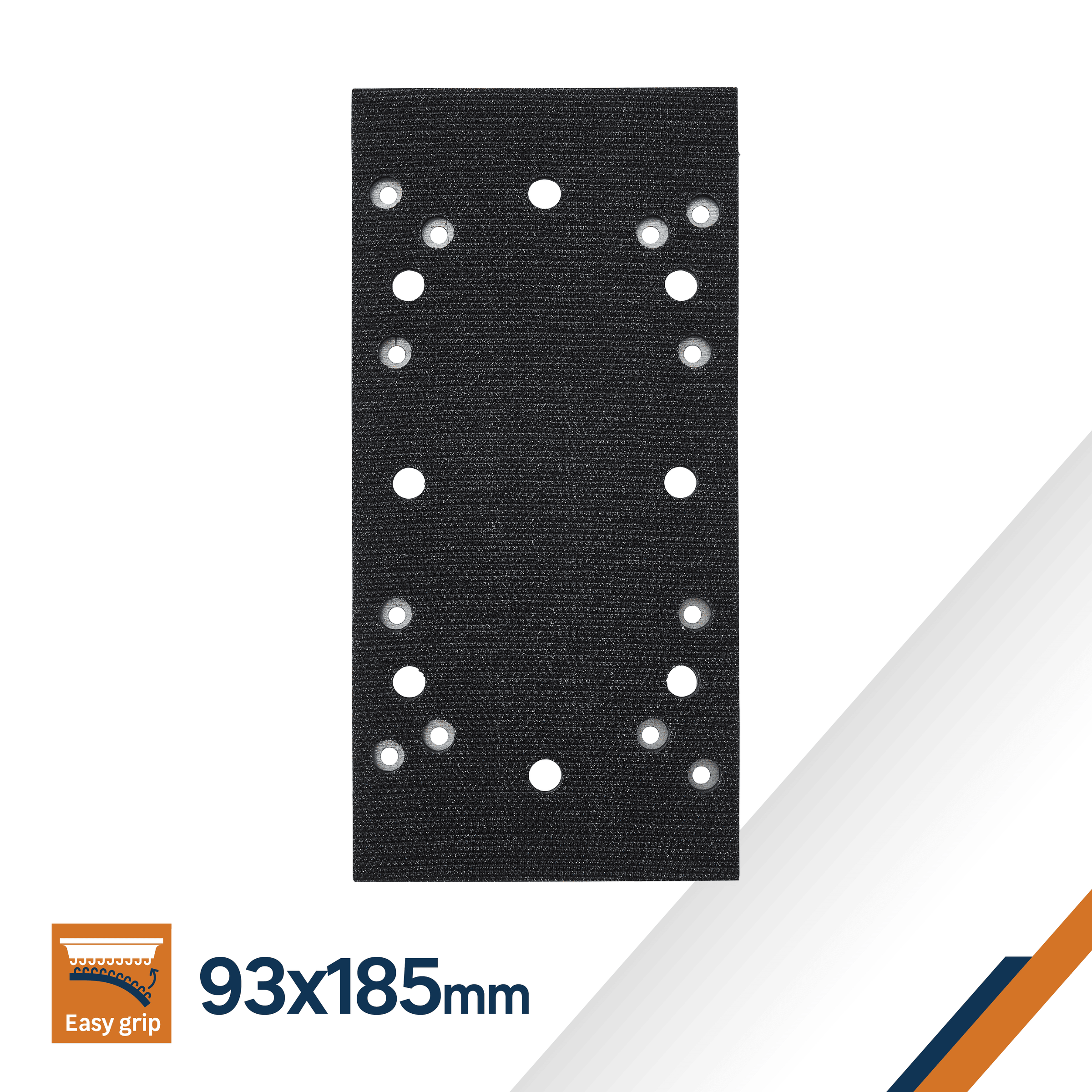Pad for Dexter 260W orbital sander, 93 x 185/230 mm
