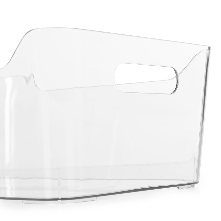 Transparent plastic basket size m l17xp25.3xh10.8 cm