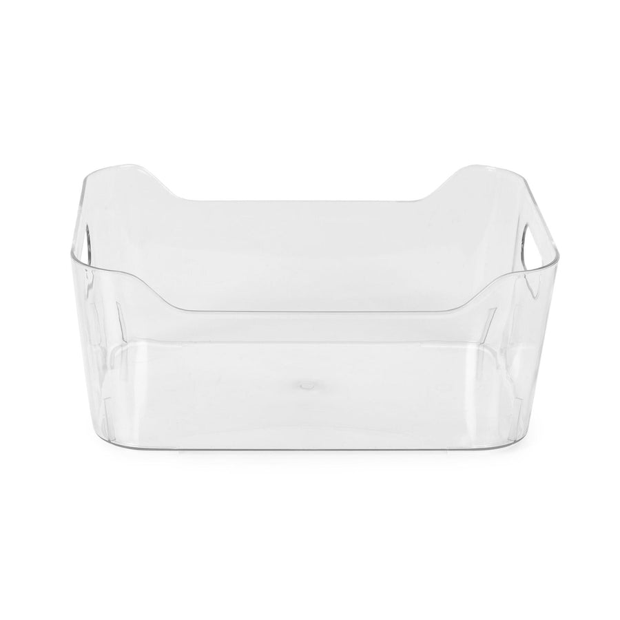 Transparent plastic basket size m l17xp25.3xh10.8 cm