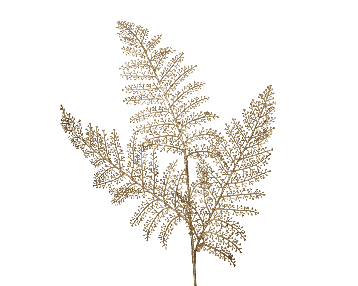 Decorative branch, L30 x W2 x H80 cm, gold