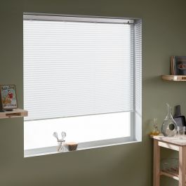 VENETIAN BLIND CORDLESS 60X130CM ALUMINIUM WHITE