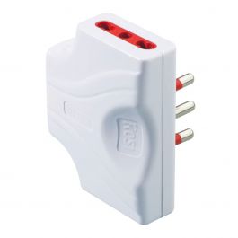 Triple flat adapter Italian plug 2P+E 16A 3 Italian 2P+E 16A two-pin sockets