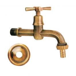 BRASS PROPELLER TAP WITH HOSE HOLDER