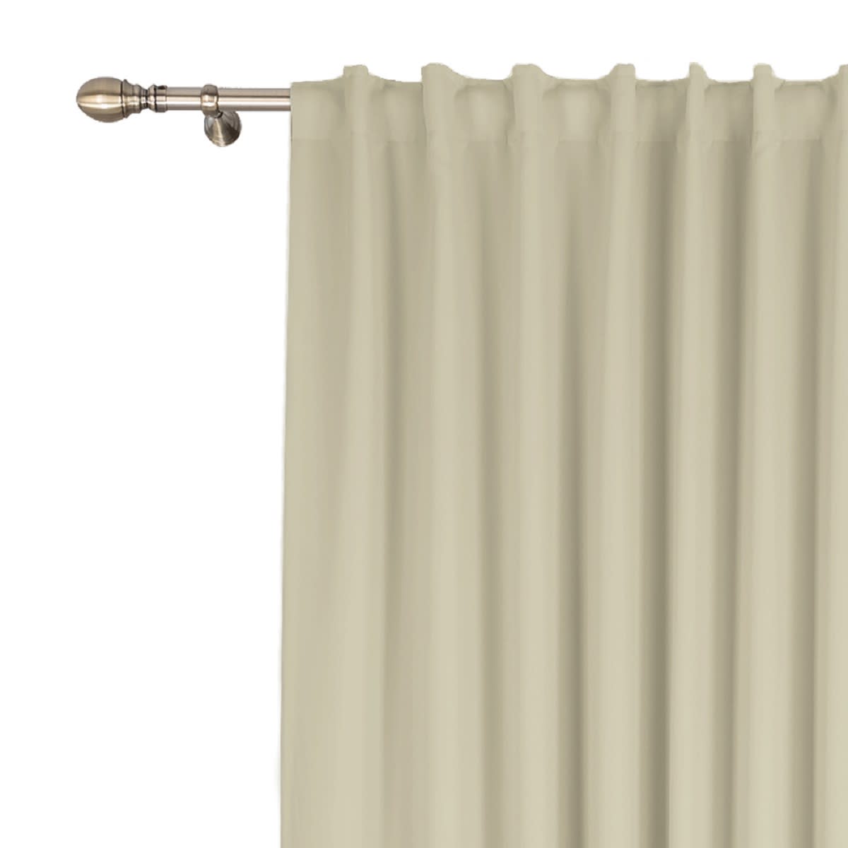 Bricocenter BEIGE OPAQUE CAROL CURTAIN 200X280 CM WEBBING AND CONCEALED HANGING LOOP