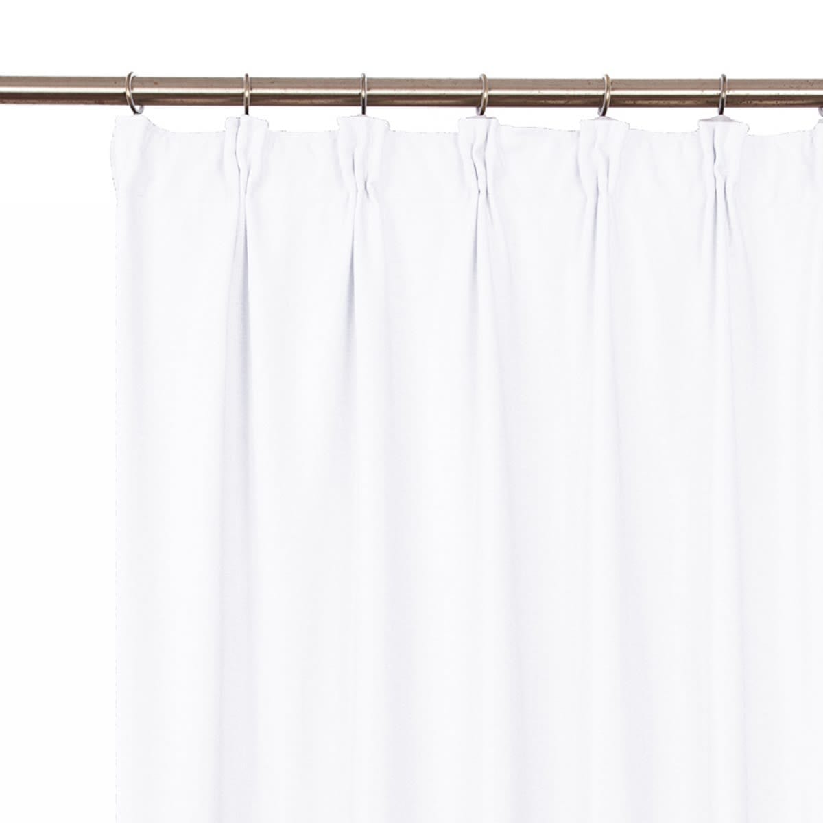 CAROL WHITE OPAQUE CURTAIN 200X280 CM WEBBING AND CONCEALED HANGING LOOP