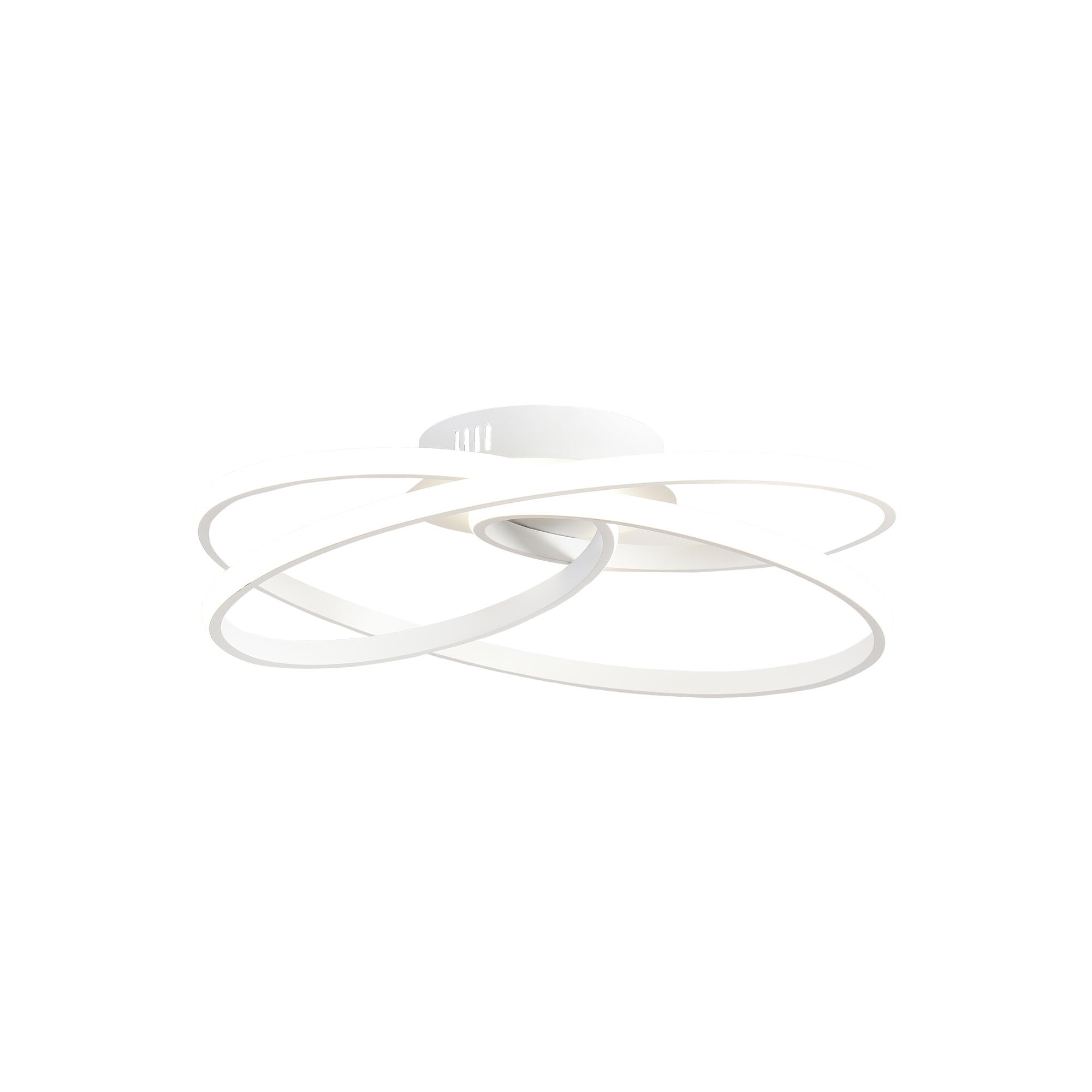 Reika white 50cm LED ceiling light, 30W, CCT, with switch