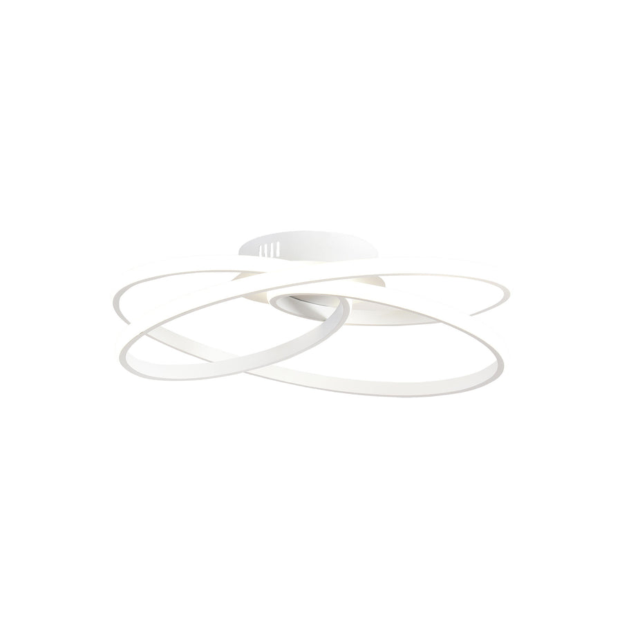 Reika white 50cm LED ceiling light, 30W, CCT, with switch