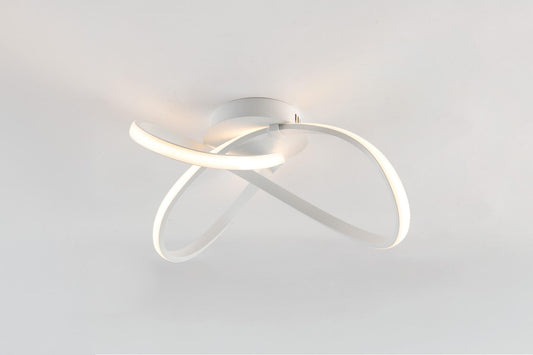 Reika white 50cm LED ceiling light, 30W, CCT, with switch