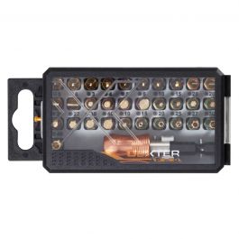 SET 31 INSERTS 25MM+DEXTER PRO MAGNETIC BIT HOLDER