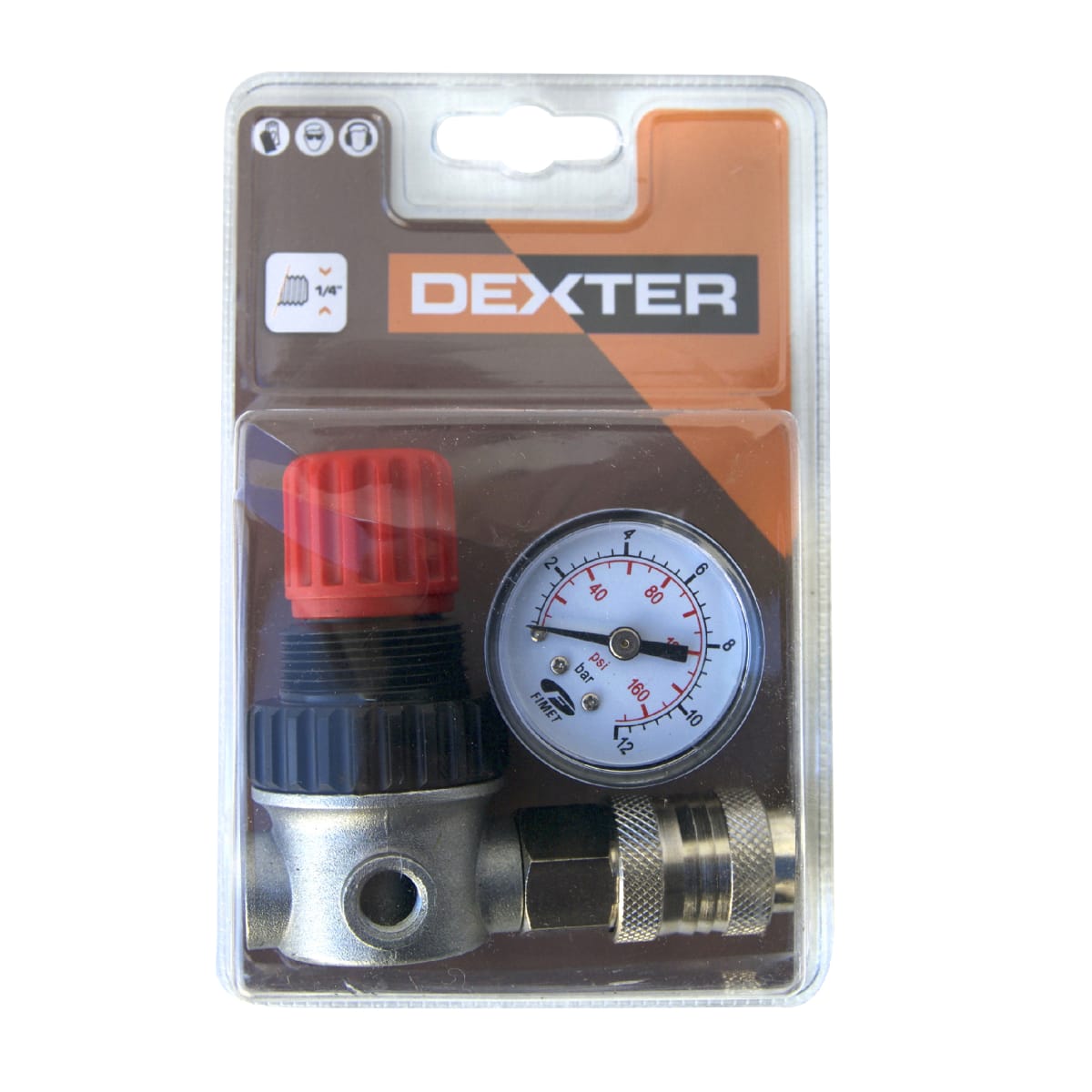 Bricocenter DEXTER 1/4 INCH PRESSURE REGULATOR