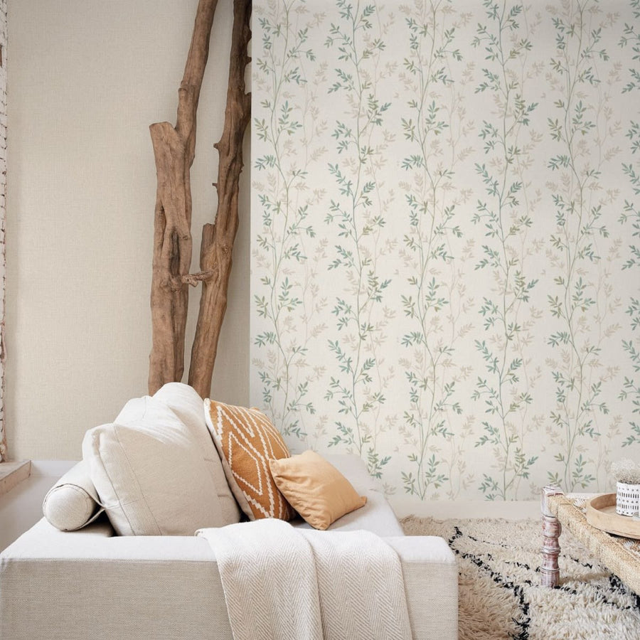 Bricocenter GREEN BRANCHES WALLPAPER 53CMX10.5M