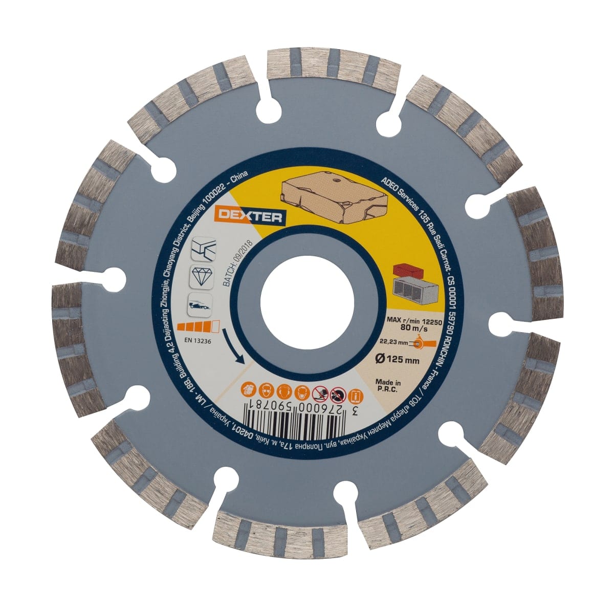 Bricocenter DEXTER DIAMOND CUTTING DISC FOR STONE 125X2.2 MM