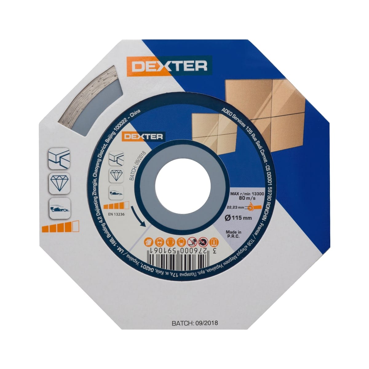 Bricocenter DEXTER DIAMOND DISC FOR CERAMIC 115X1.9 MM