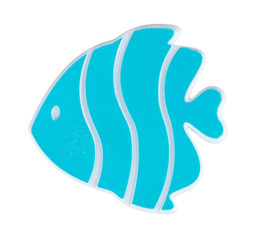5 BLUE FISH NON-SLIP STICKERS