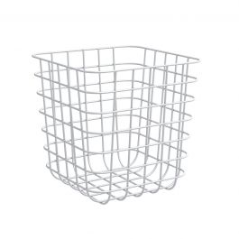 SPACEO KUB W31xD31xH31CM METAL BIN WHITE