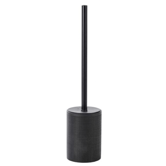 Casa SAMOURAI Toilet brush in black holder, H 42 cm - Ø 9,5 cm