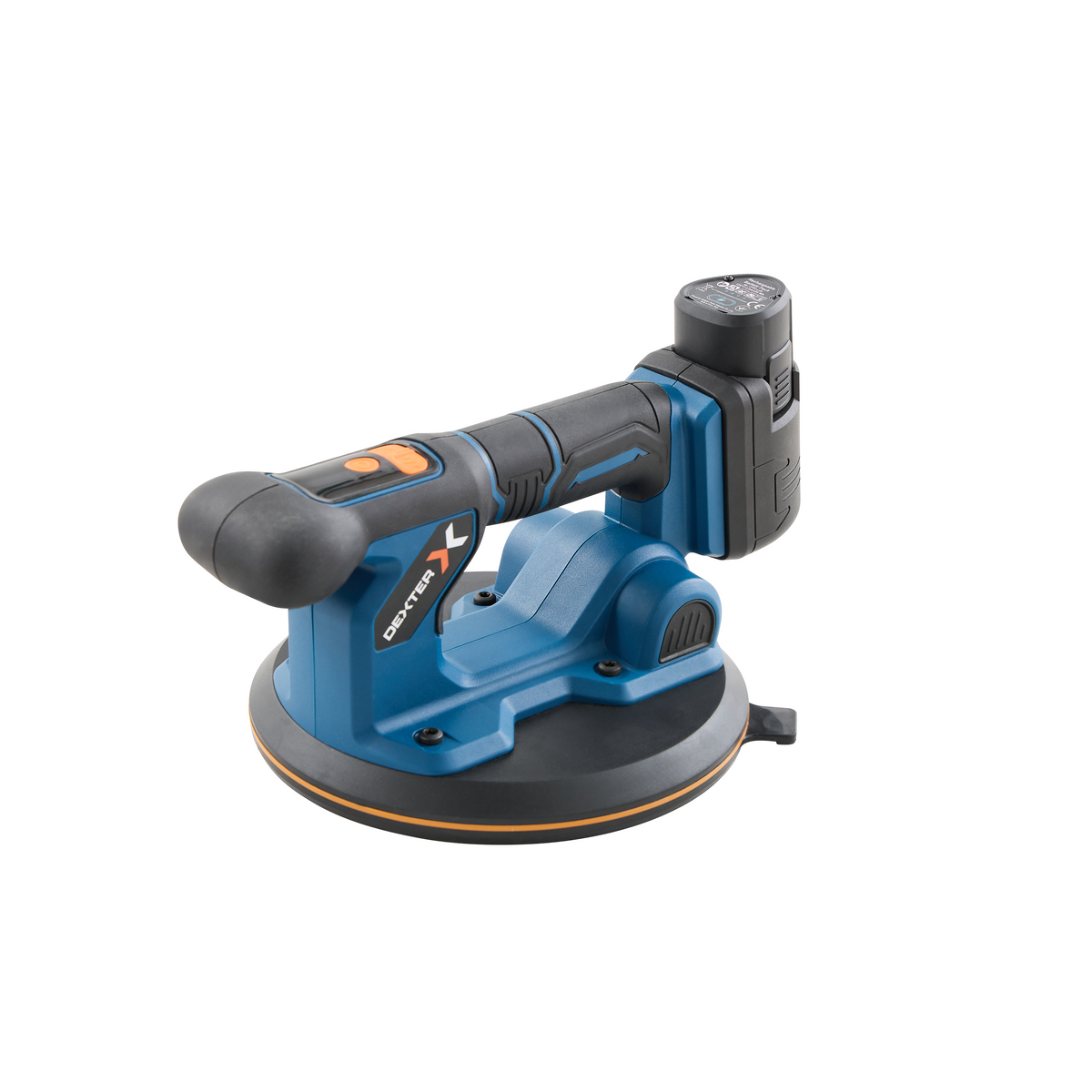 Dexter tile vibrator with suction cup and two 12 V batteries