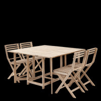 BALCONY SET NATERIAL SOLIS Table with 4 chairs