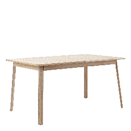 SOLIS NAZERIAL - Extendable table - 4-6 seats rectangular wood acacia - 90x151-199xh75