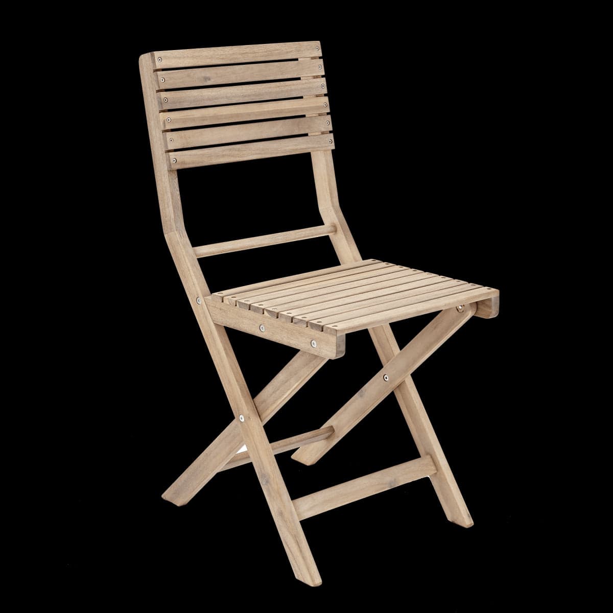 Bricocenter SOLIS NATIALAL - Set of 2 folding Chairs - wood Acacia 38x51xh81