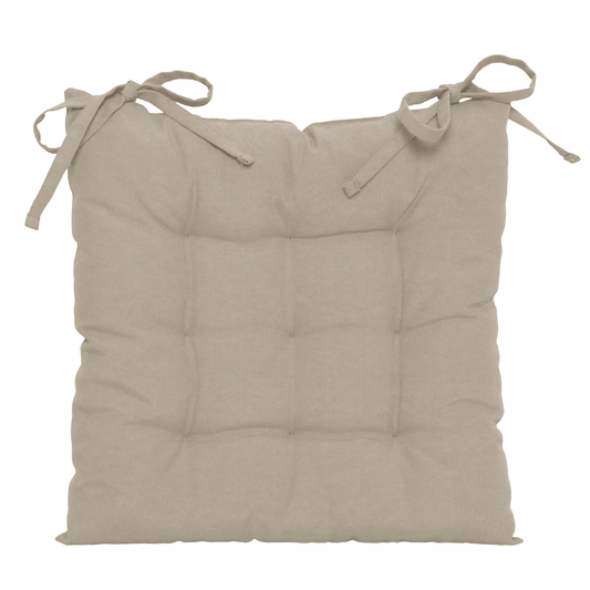 Set of 4 Popy chair covers, 38x38 cm, ecru polycotton