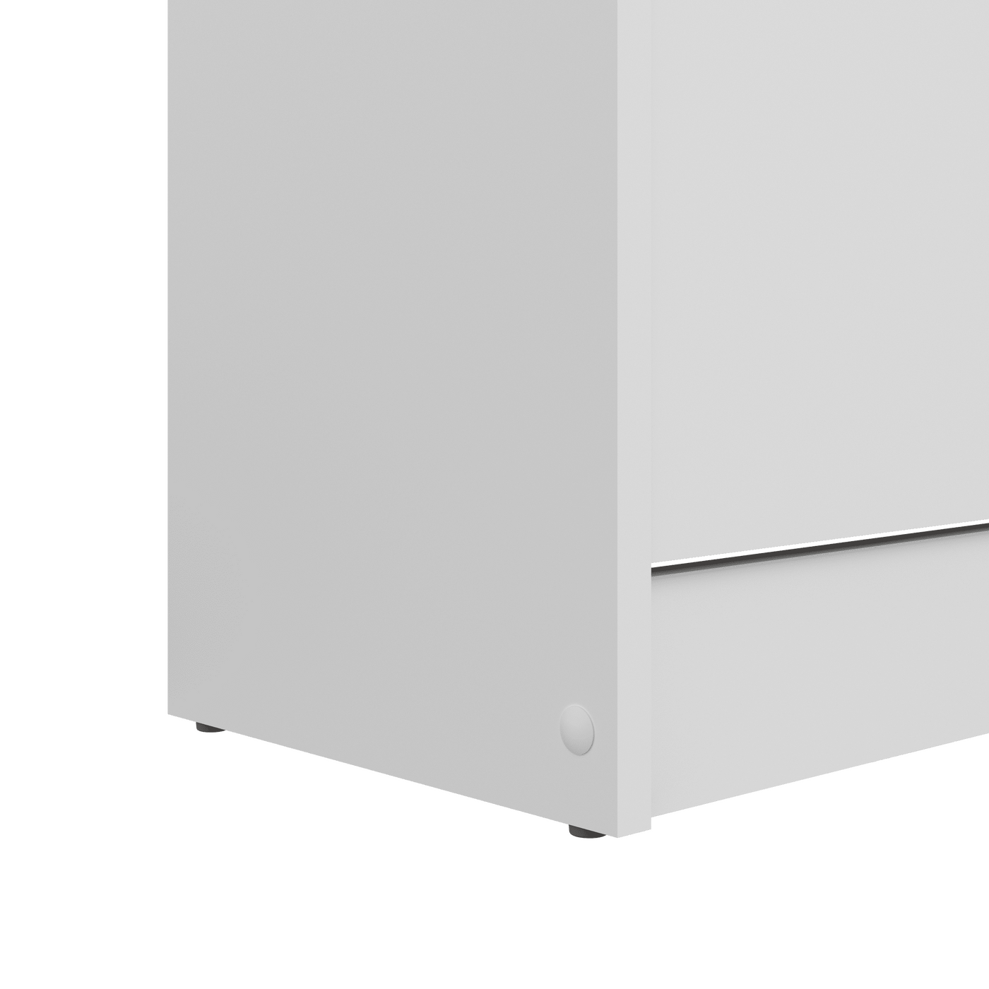 White 3-door shoe rack, W60 x D24.9 x H112.5, holds 15 pairs