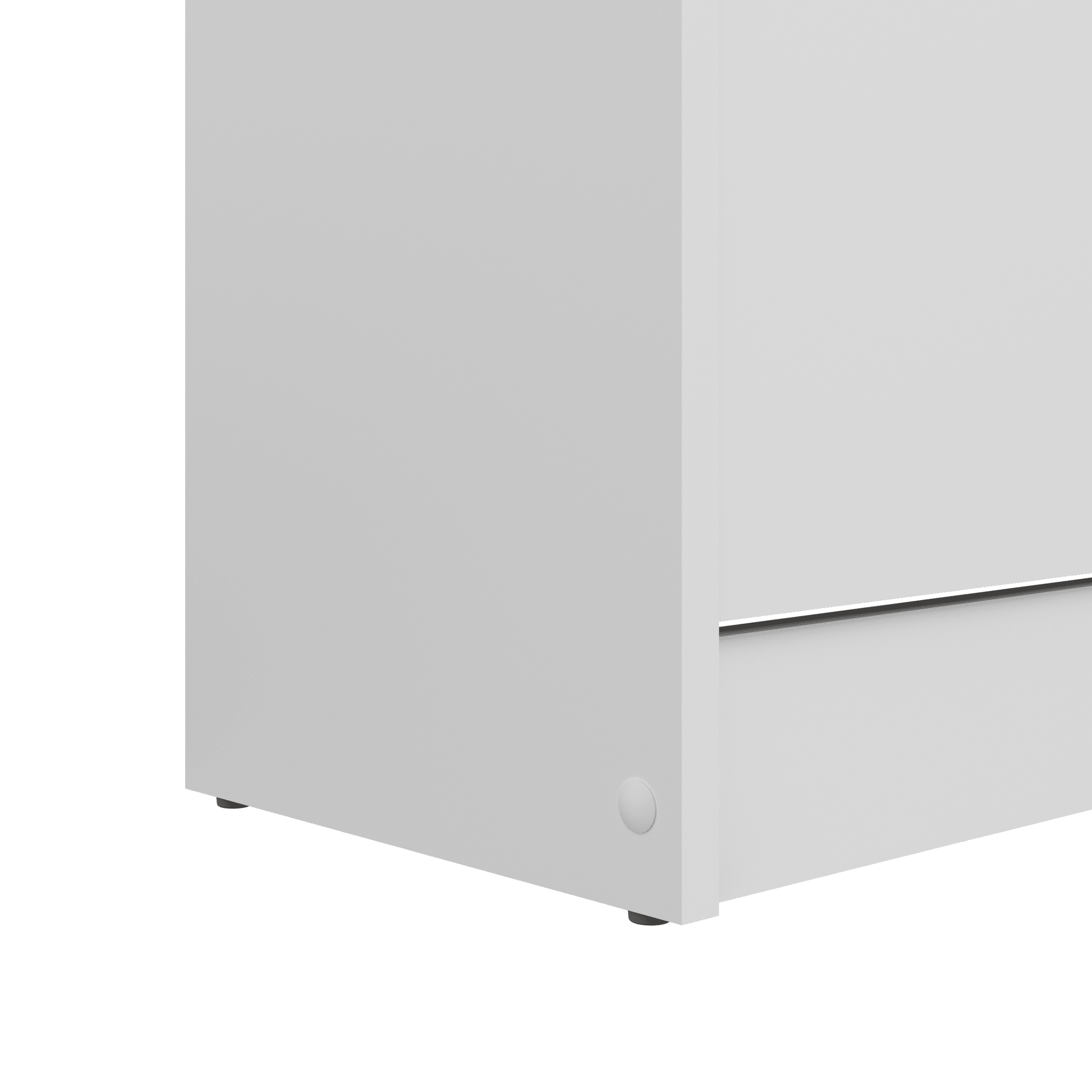 White 3-door shoe rack, W60 x D24.9 x H112.5, holds 15 pairs