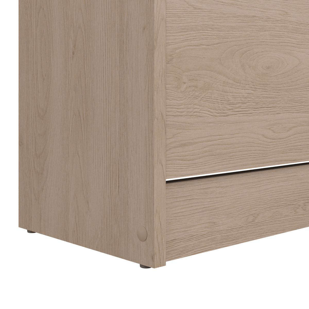 Scarpiera 3 ribalte doppia profondita' olmo 69x25x120 18 paia con piedini