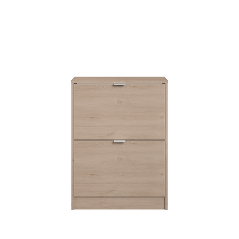Scarpiera doppia 2 ribalte 12 paia olmo p60x25xh81 cm