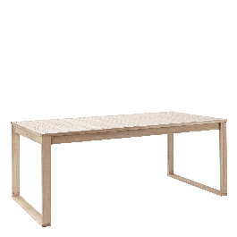 SOLARIS NATERIAL - Extendable Table - 6-8 seats rectangular - wood acacia 90x180-240xh75