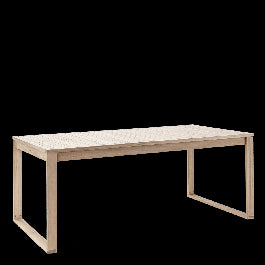 SOLARIS NATERIAL - Extendable Table - 6-8 seats rectangular - wood acacia 90x180-240xh75