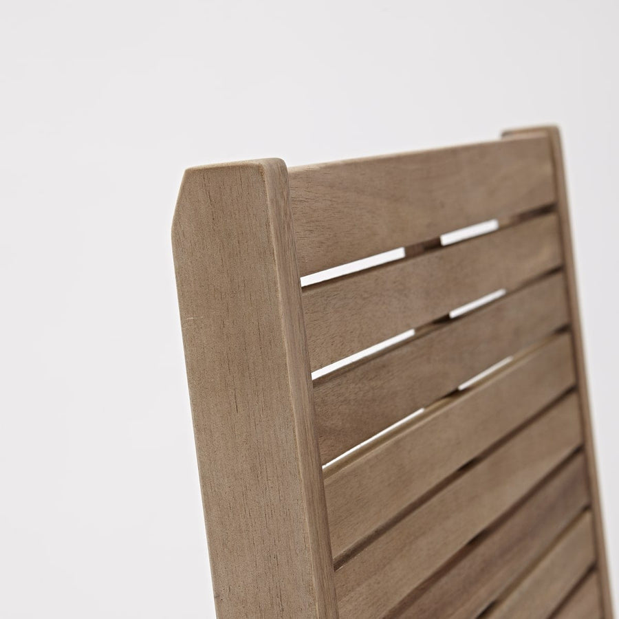 Bricocenter BRICOCENTER - SOLARIS NATERIAL - Foldable armchair with Armrests - Acacia wood - 59x75xh109.5