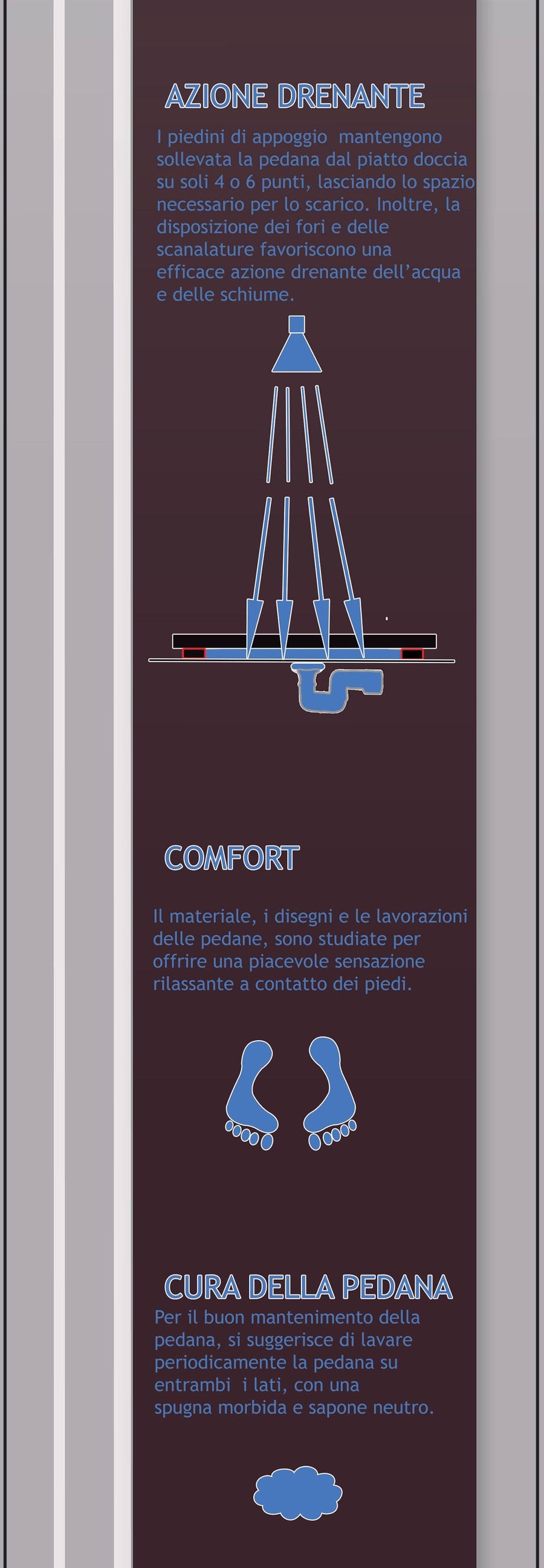 Bricocenter SHOWER FOOTBOARD L 50 P 50 H 4 CM PINE