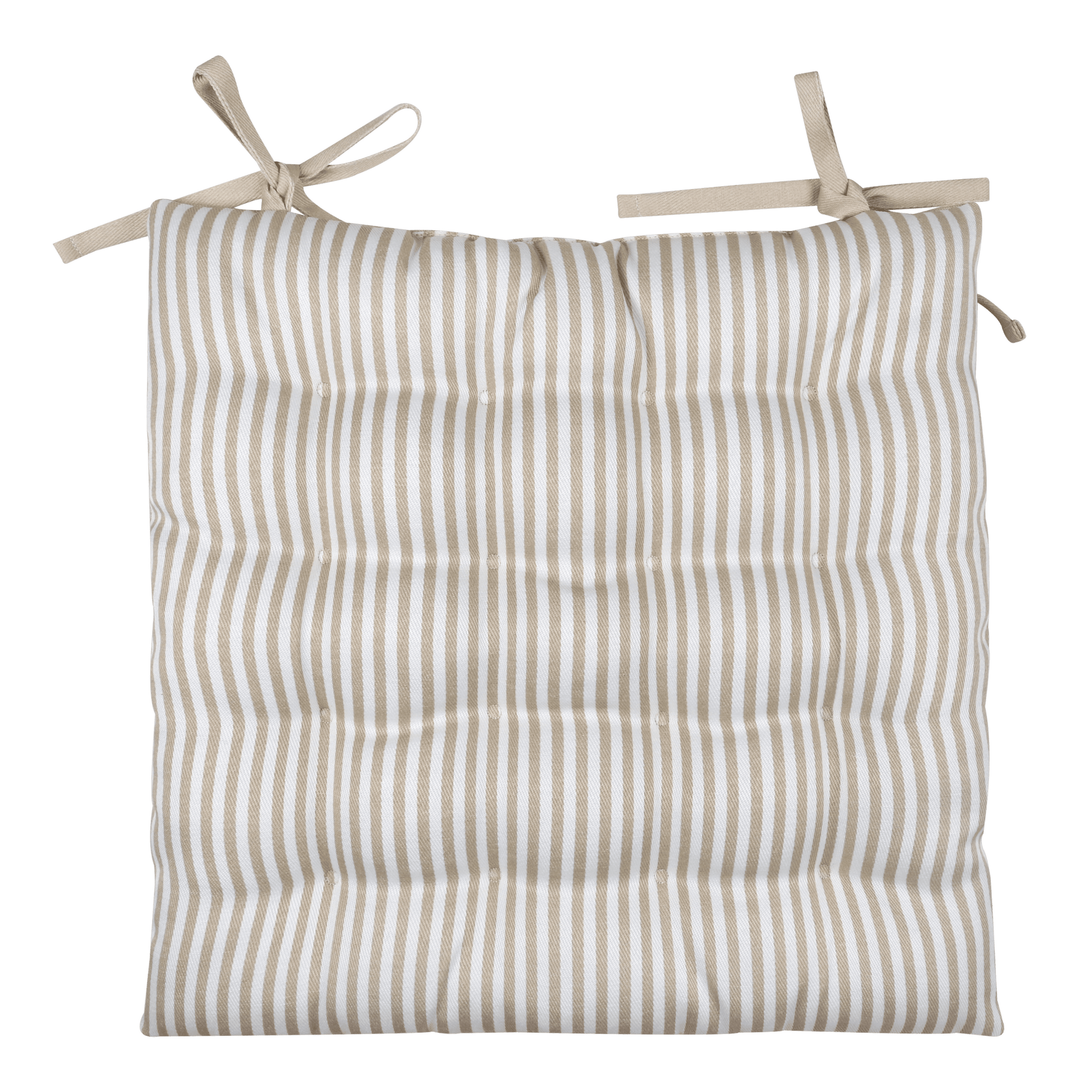 Lunor chair pad, beige, 40x40x5 cm