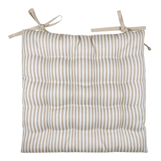 Lunor chair pad, beige, 40x40x5 cm