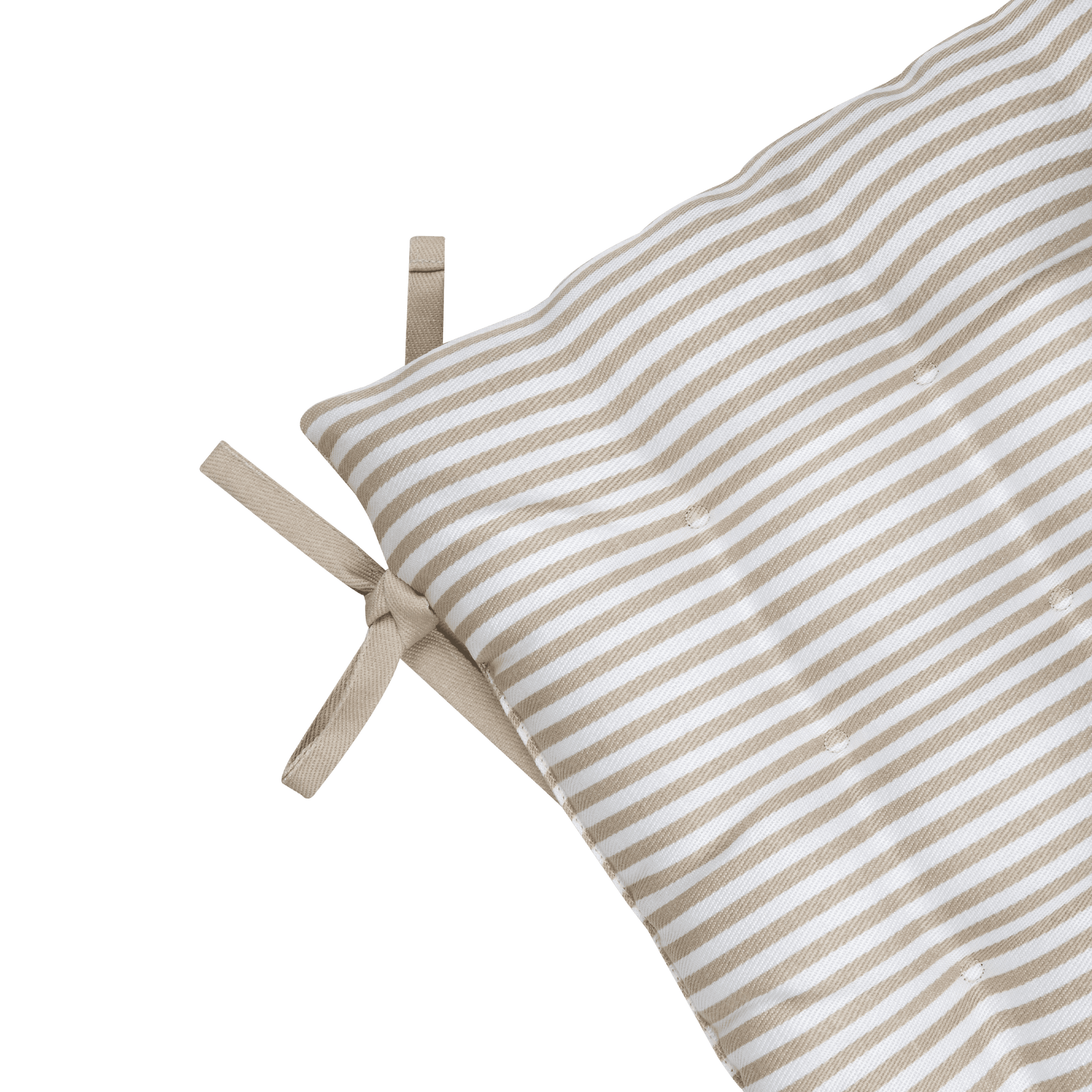 Lunor chair pad, beige, 40x40x5 cm