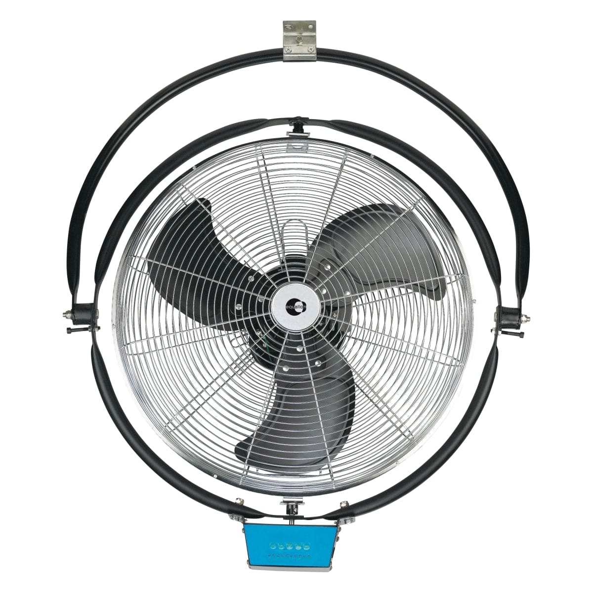 Bricocenter Ventilatore metallo a muro nero con telecomando