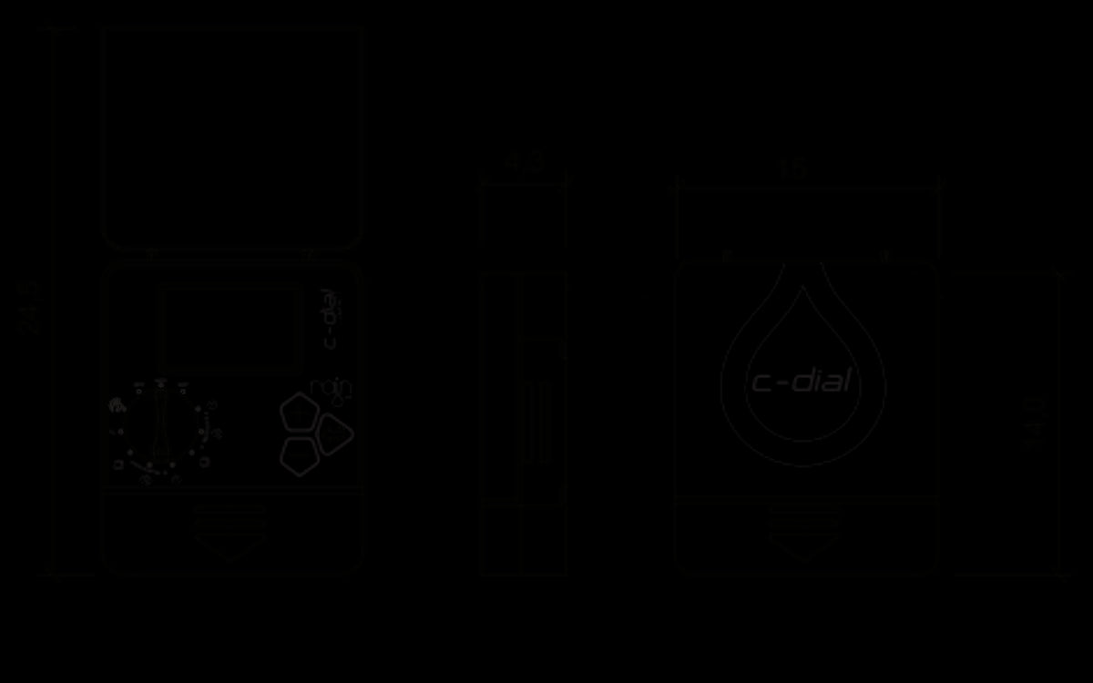 C-DIAL 4 ZONES 24V INDOOR CONTROLLER