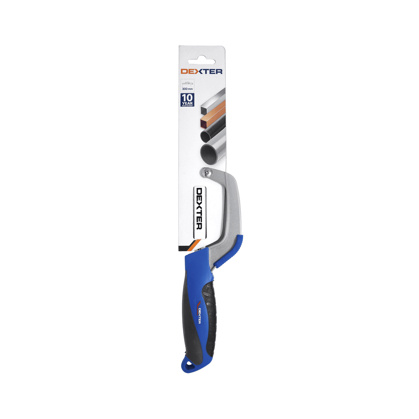 Dexter 300 mm flexible hacksaw for precision metal cutting, model 300, with ergonomic handle