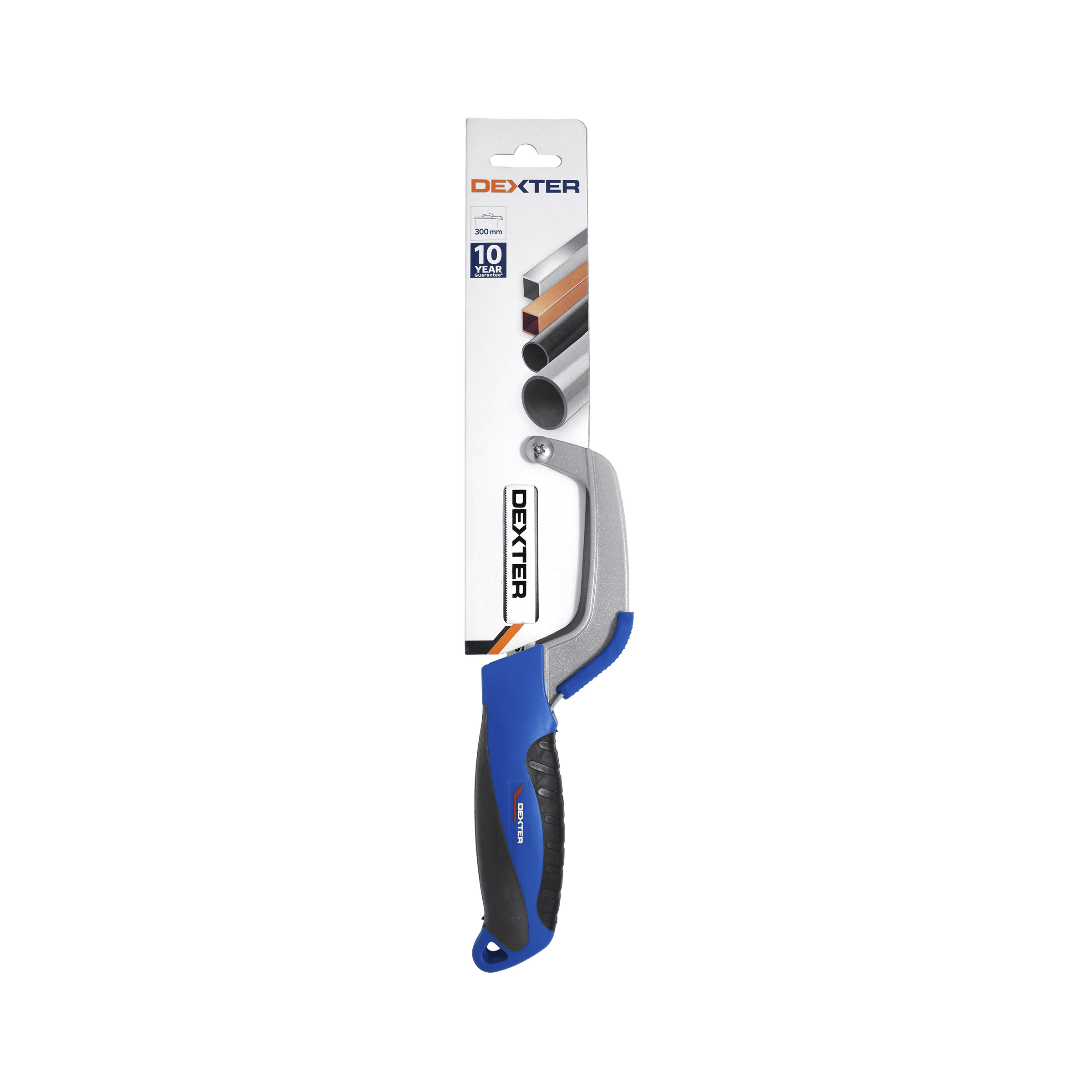 Dexter 300 mm flexible hacksaw for precision metal cutting, model 300, with ergonomic handle