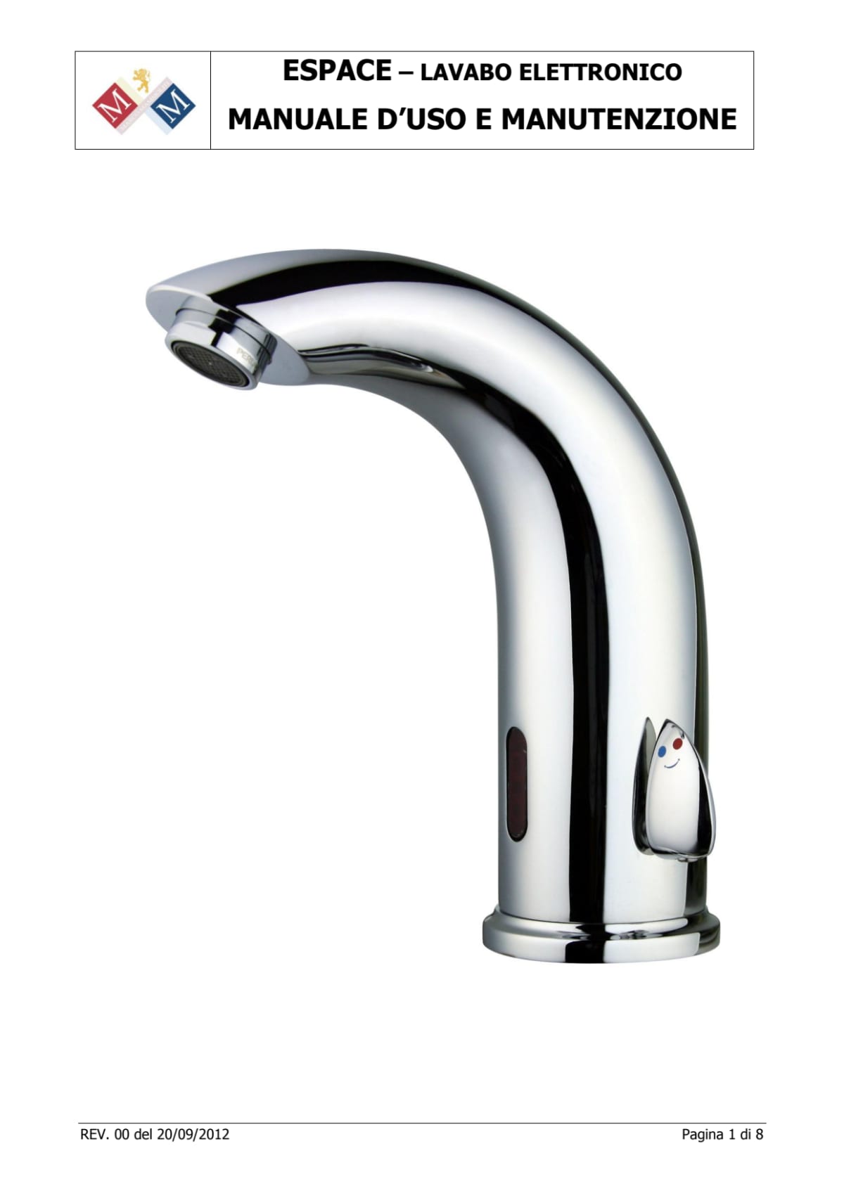 ESPACE CHROME ELECTRONIC BASIN MIXER WITH SENSOR